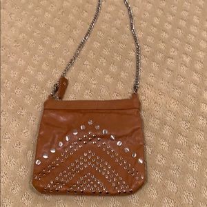 Brown studded bag